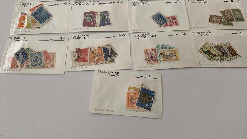 Photo 1 of YUGOSLAVIA POSTAGE STAMPS