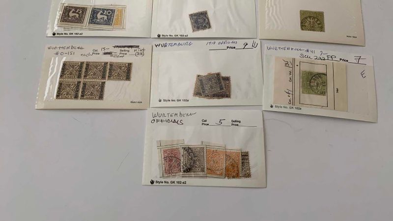Photo 1 of WURTTEMBERG POSTAGE STAMPS