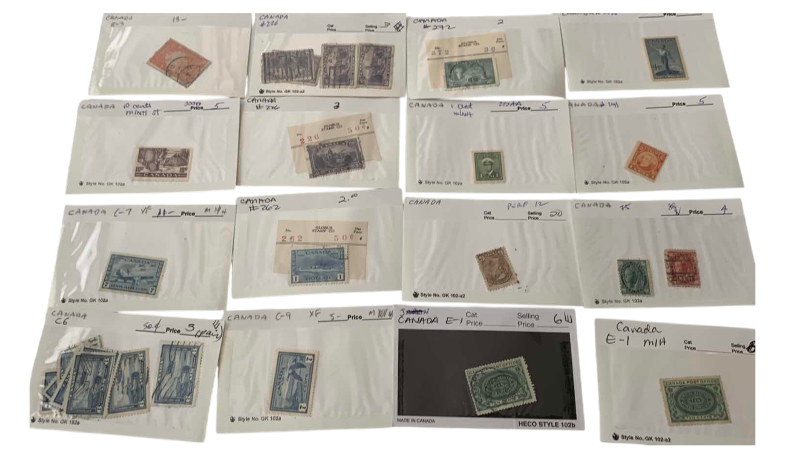 Photo 1 of CANADA POSTAGE STAMPS