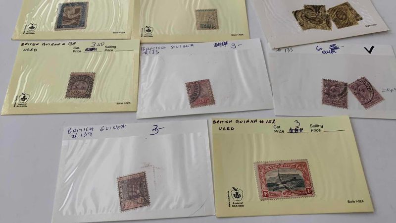Photo 1 of BRITISH GUYANA POSTAGE STAMPS