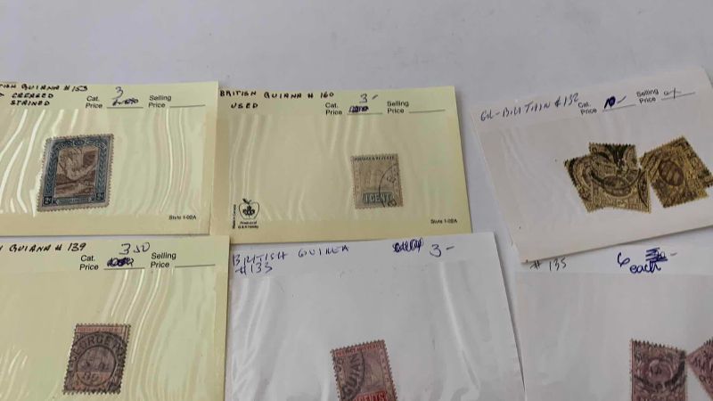 Photo 1 of BRITISH GUYANA POSTAGE STAMPS
