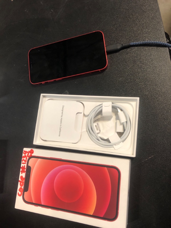 Photo 2 of Apple iPhone 12 Mini (256GB, (Product) RED) [Locked] + Carrier Subscription