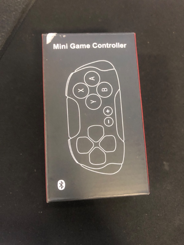 Photo 1 of Manba Mini Wireless Controller, Remote for Switch/OLED, Windows,MacOS and Android with Cable and Strap,Designed for Classic Games (Blue)