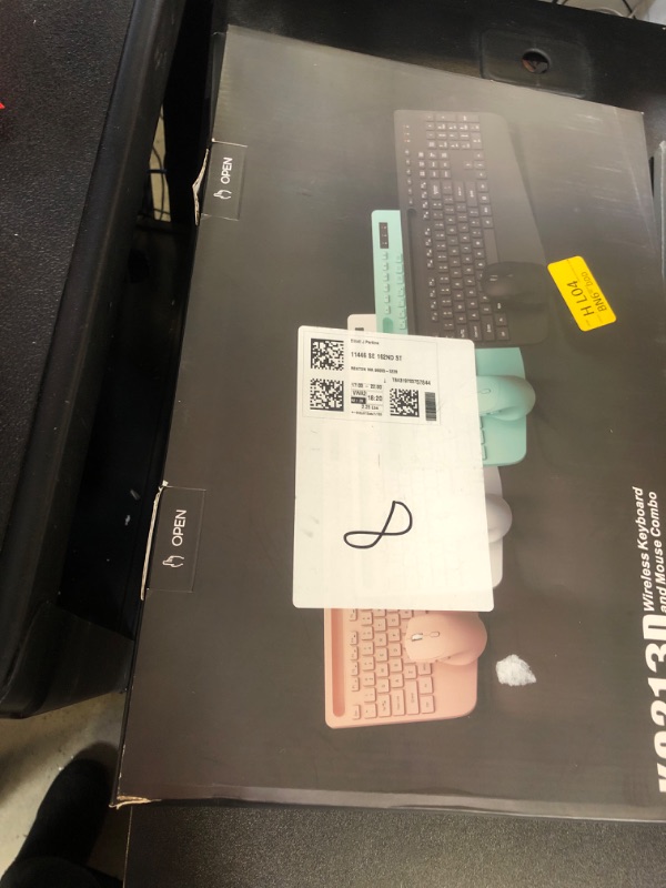 Photo 1 of Wireless Keyboard and Mouse, Wrist Rest, Phone Holder, Batteries Included, 2.4G Lag-Free Ergonomic Keyboards Mouse Combo, Silent Keyboard Cordless Set for Computer, Laptop, PC, Mac, Windows -SABLUTE