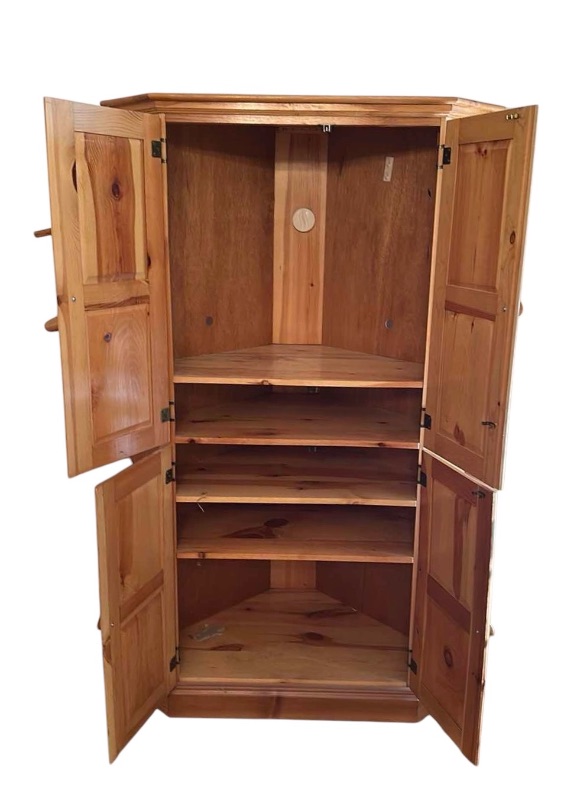 Photo 2 of RUSTIC PINE ENTERTAINMENT CENTER H68”