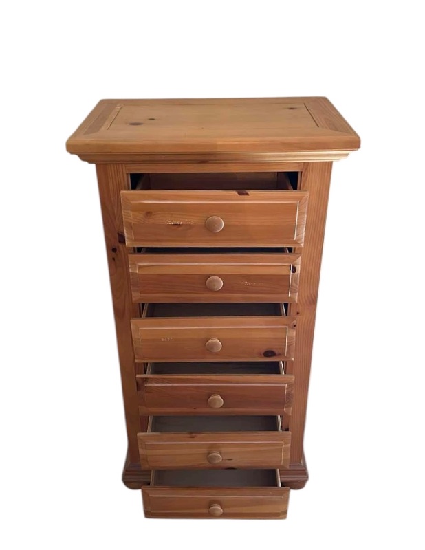 Photo 2 of RUSTIC PINE 6 DRAWRER DRESSER 28” X 17” H52”