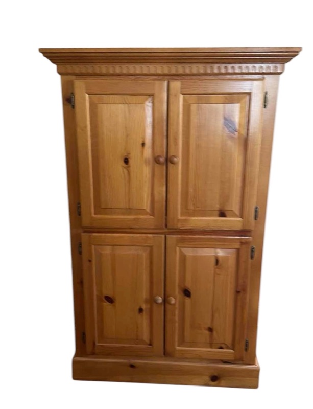 Photo 2 of RUSTIC PINE TV ENTERTAINMENT CENTER 41”X24” H 62”
