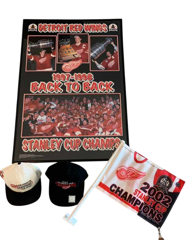 Photo 1 of NHL HOCKEY DETROIT RED WINGS STANLEY CUP MEMORABILIA