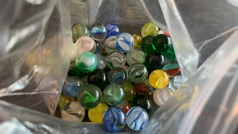 Photo 1 of VINTAGE GLASS MARBLES