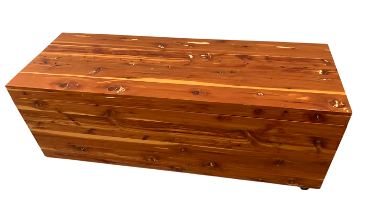 Photo 1 of CEDAR HOPE CHEST WITH WHEELS AND CEDAR  BLOCKS INSIDE 41” X 15” H 16”
