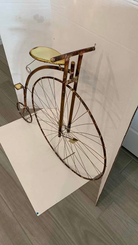 Photo 1 of METAL RETRO BICYCLE ARTWORK 32” X 30”