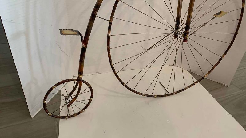 Photo 1 of METAL RETRO BICYCLE ARTWORK 32” X 30”
