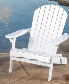 Photo 1 of MILAN OUTDOOR ACACIA WOOD FOLDING ADIRONDACK CHAIR