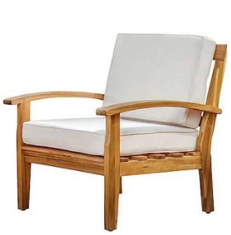 Photo 1 of TEAK FINISH CLUB CHAIR