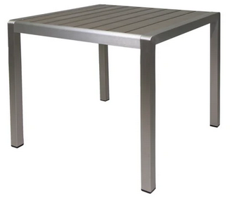 Photo 1 of LOUIE CORAL OUTDOOR DINING TABLE ALUMINUM- FAUX WOOD TABLE TOP 
