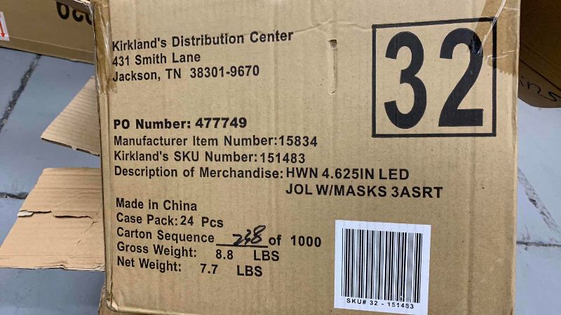 Photo 1 of 2-BOXES OF 36 LIGHT UP HALLOWEEN PUMPKINS