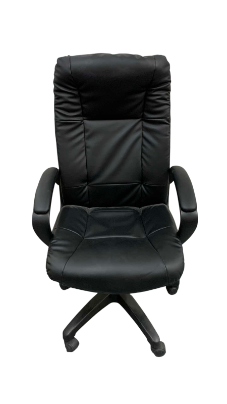 Photo 1 of FAUX LEATHER HIBACK OFFICE CHAIR WITH ROLLERS