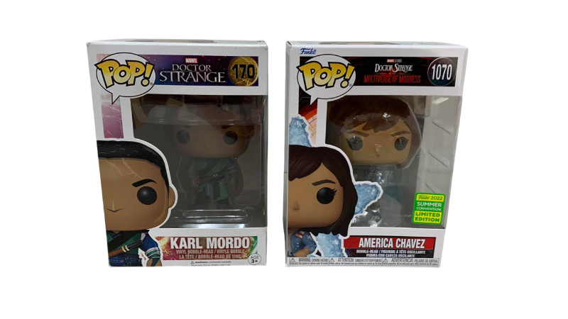 Photo 1 of 2-FUNKO POP’S DR. STRANGE: KARL MORDO # 170, AND AMERICA CHAVEZ # 1070