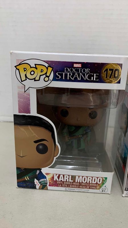 Photo 1 of 2-FUNKO POP’S DR. STRANGE: KARL MORDO # 170, AND AMERICA CHAVEZ # 1070