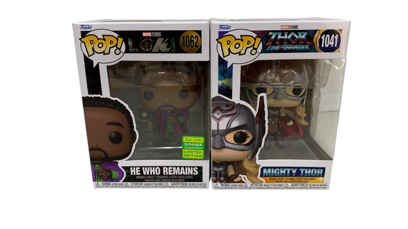 Photo 1 of FUNKO POPS THOR: MIGHTY THOR 1041, AND HE WHO REMAINS #1062,