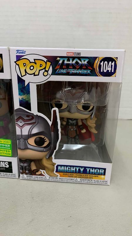 Photo 1 of FUNKO POPS THOR: MIGHTY THOR 1041, AND HE WHO REMAINS #1062,