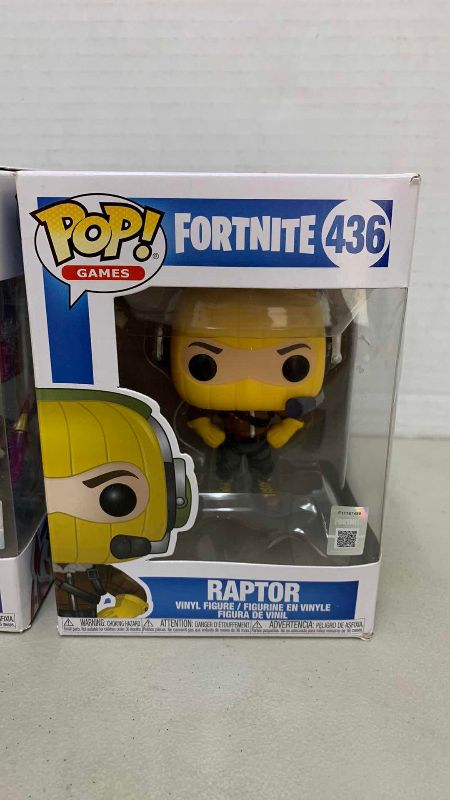 Photo 1 of FUNKO POP FORTNITE DRIFT 466, RAPTOR #436