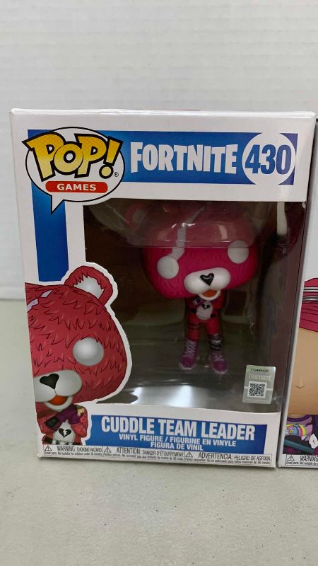 Photo 1 of FUNKO POP FORTNITE CUDDLE TEAM LEADER 430 AND BRITE BOMBER 427