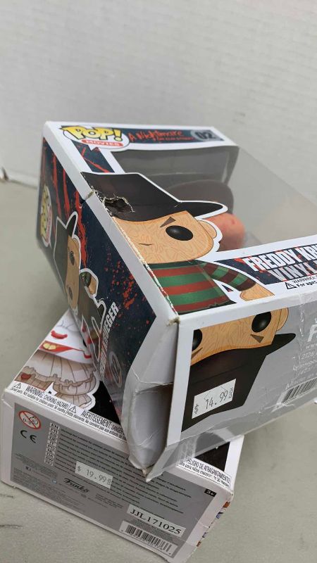Photo 1 of FUNKO POPS PENNYWISE WITH BOAT 472, AND FREDDY KRUEGER 02