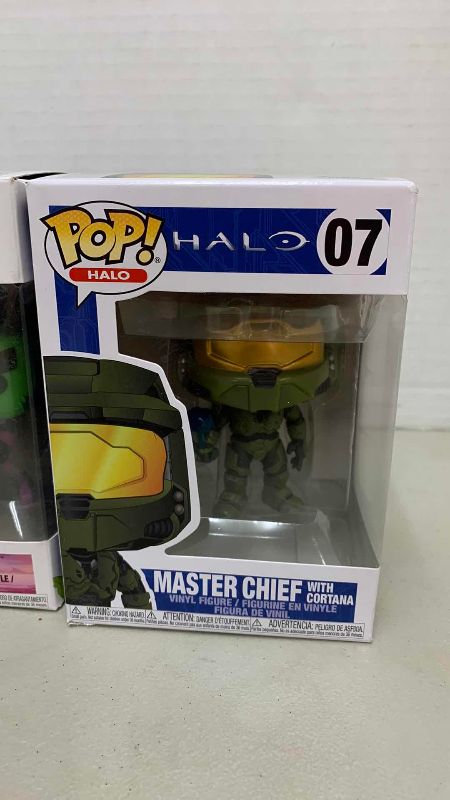 Photo 1 of FUNKO POP BEAST BOY #604 AND HALO MASTER CHIEF 07