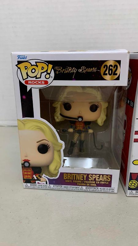 Photo 1 of FUNKO POP BRITNEY SPEARS # 262, AND HELLO KITTY GOLD MEDAL # 36