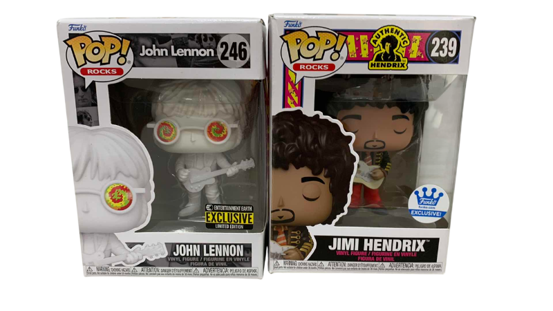 Photo 1 of FUNKO POP JOHN LENNON 246 AND JIMI HENDRIX 239