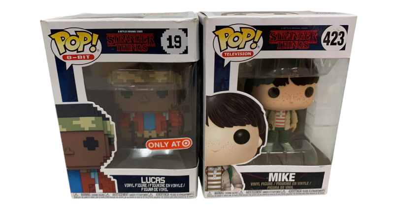 Photo 1 of FUNKO POP STRANGER THINGS LUCAS 19 AND MIKE 423