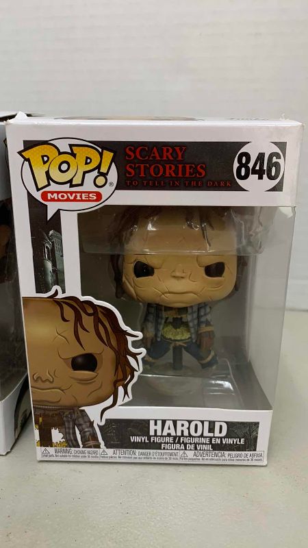 Photo 1 of FUNKO POPS STRANGER THINGS ELEVEN 637 AND SCARY STORIES HAROLD 846