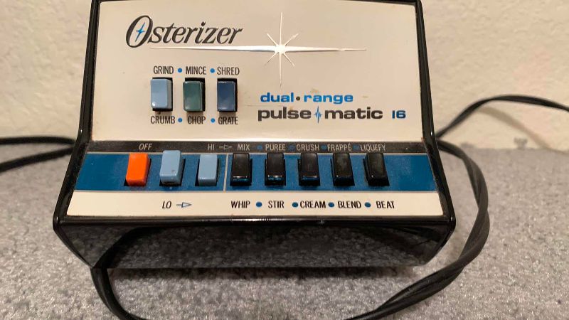 Photo 1 of VINTAGE OSTERIZER DUAL RANGE PULSE MATIC 16 FOOD PROCESSOR