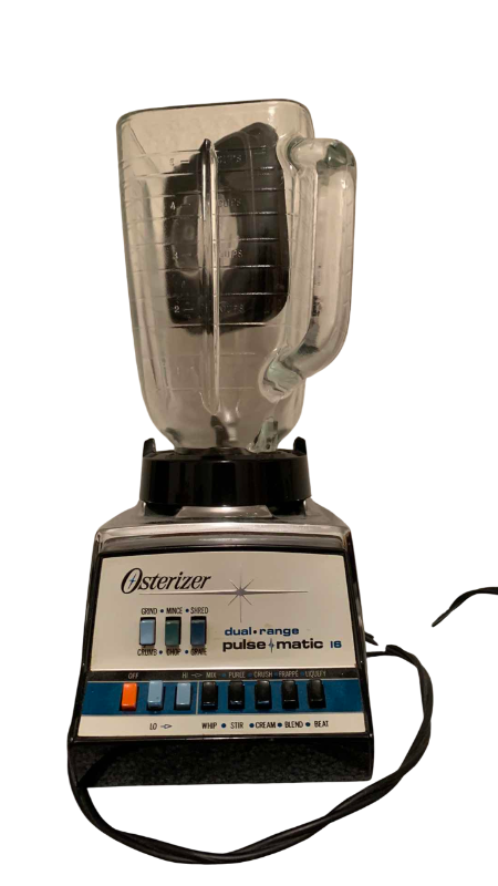 Photo 1 of VINTAGE OSTERIZER DUAL RANGE PULSE MATIC 16 FOOD PROCESSOR
