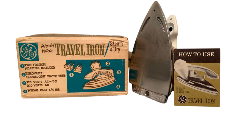 Photo 1 of VINTAGE GENERAL ELECTRIC WORLD WIDE TRAVEL IRON