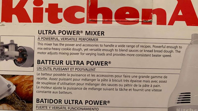 Photo 1 of KITCHEN AID ULTRA POWER MIXER