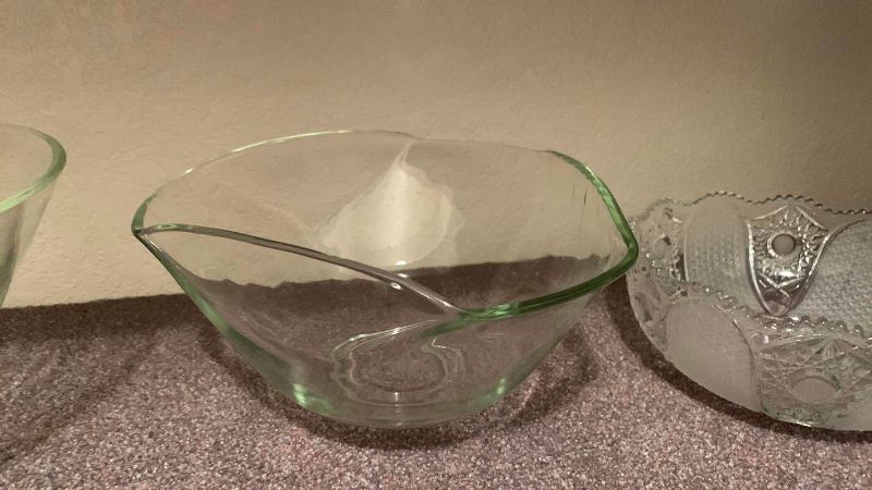Photo 1 of 3-GLASS SERVICE WARE BOWLS