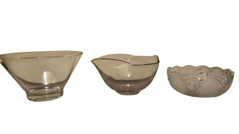 Photo 1 of 3-GLASS SERVICE WARE BOWLS