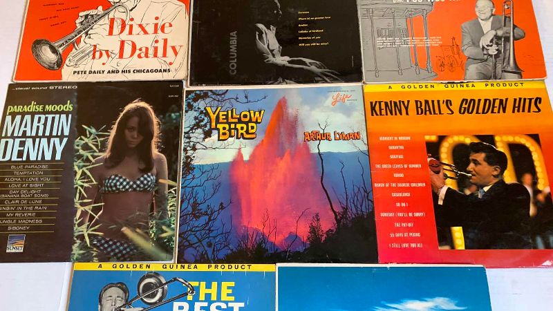 Photo 1 of 8-VINTAGE RECORD ALBUMS
