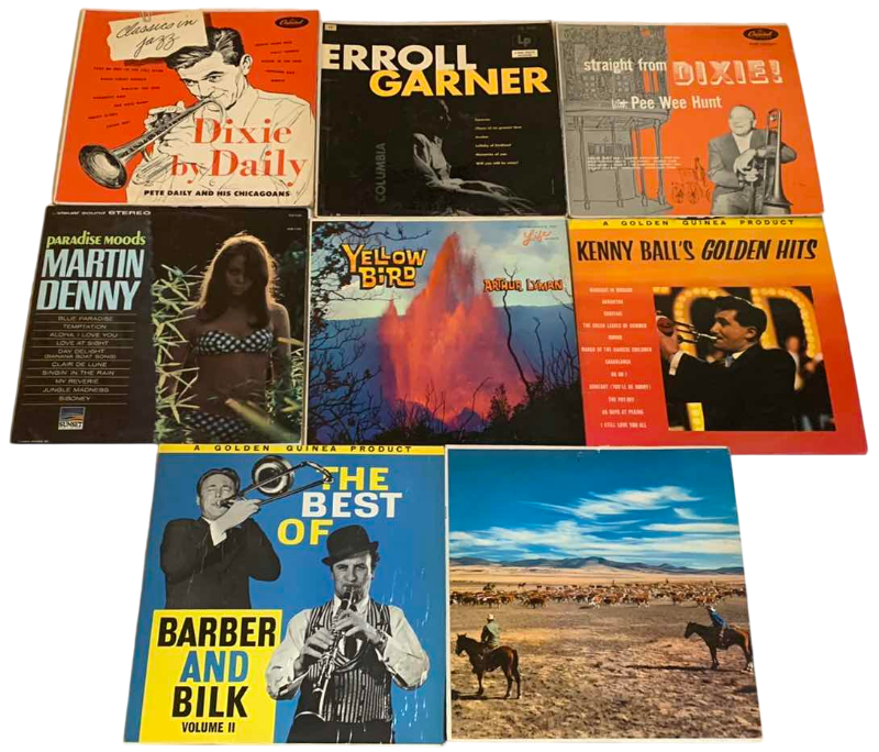 Photo 1 of 8-VINTAGE RECORD ALBUMS