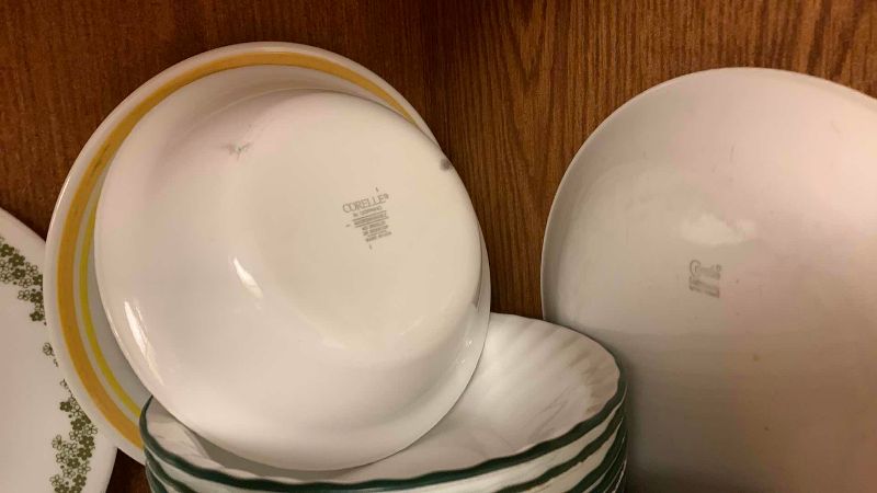 Photo 1 of VINTAGE ASSORTED CORELLE PLATES, BOWLS AND CUPS