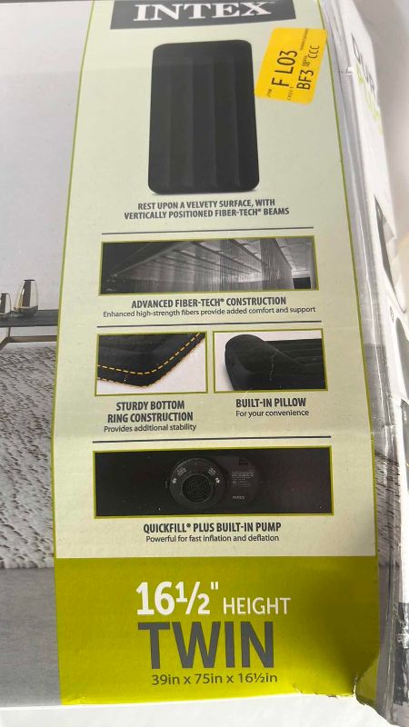 Photo 1 of INTEX TWIN AIR MATTRESS WITH BUILT IN PUMP