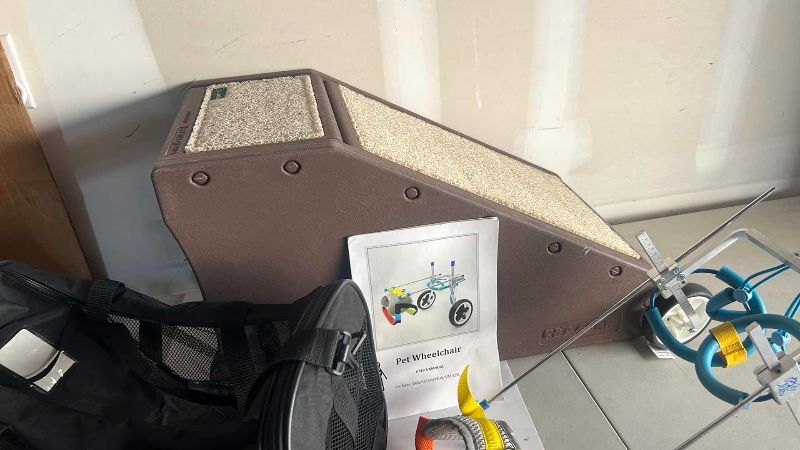Photo 1 of PET WHEEL CHAIR, RAM, AND CARRIER