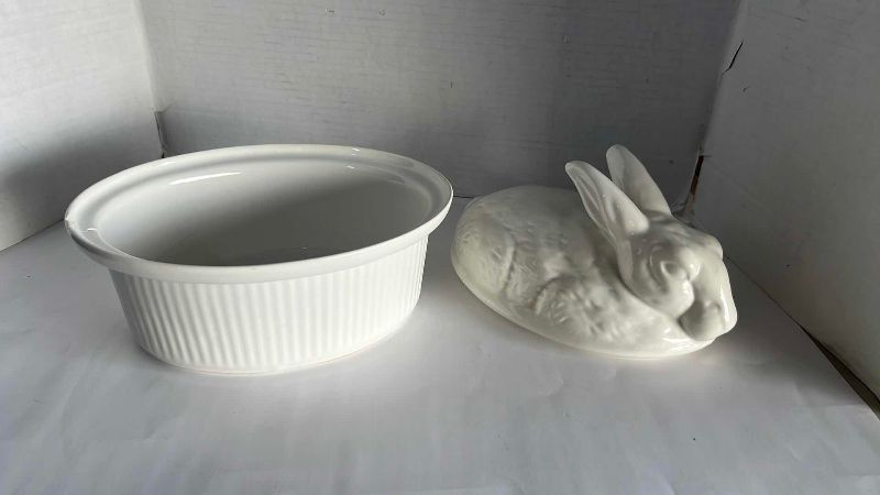 Photo 1 of BUNNY PORCELAIN DISH 12"
