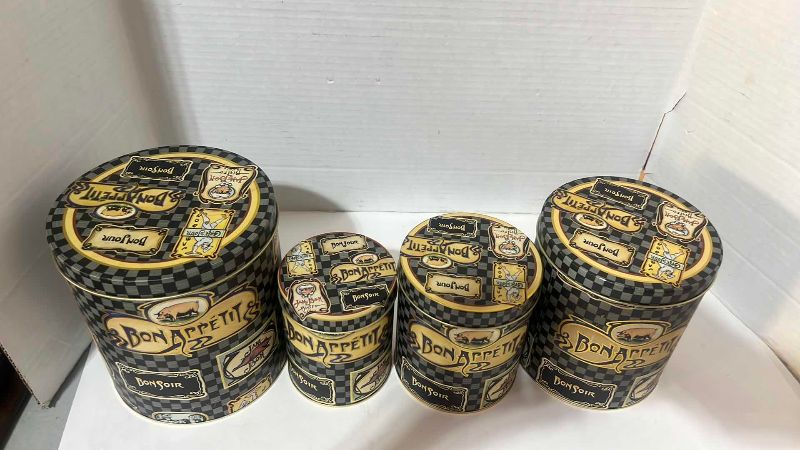 Photo 1 of STACKABLE METAL COOKIE JARS