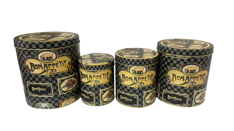 Photo 1 of STACKABLE METAL COOKIE JARS