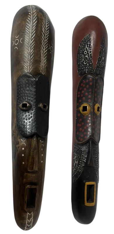 Photo 1 of 2-WOODEN GHANA WALL ART 16"