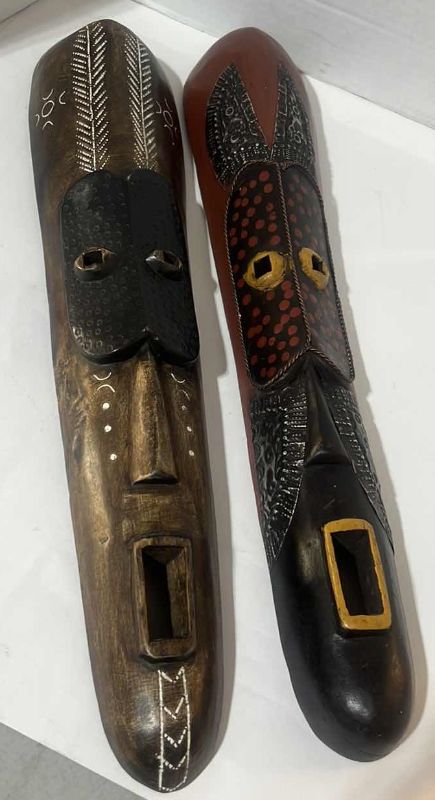 Photo 1 of 2-WOODEN GHANA WALL ART 16"