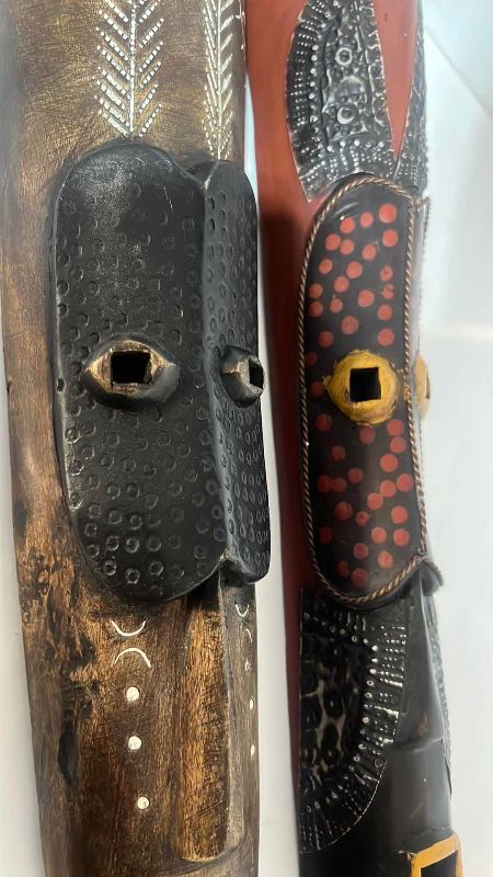 Photo 1 of 2-WOODEN GHANA WALL ART 16"